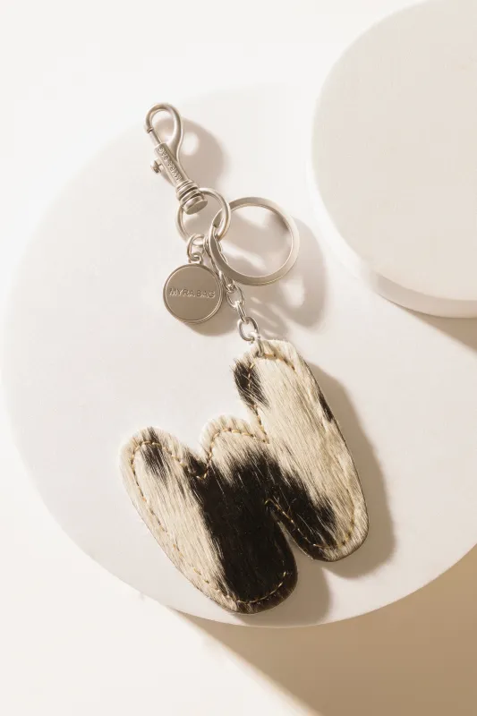 Alpha 'W' Hairon Bag Charm in Vanilla Dust sold by Myra Bag