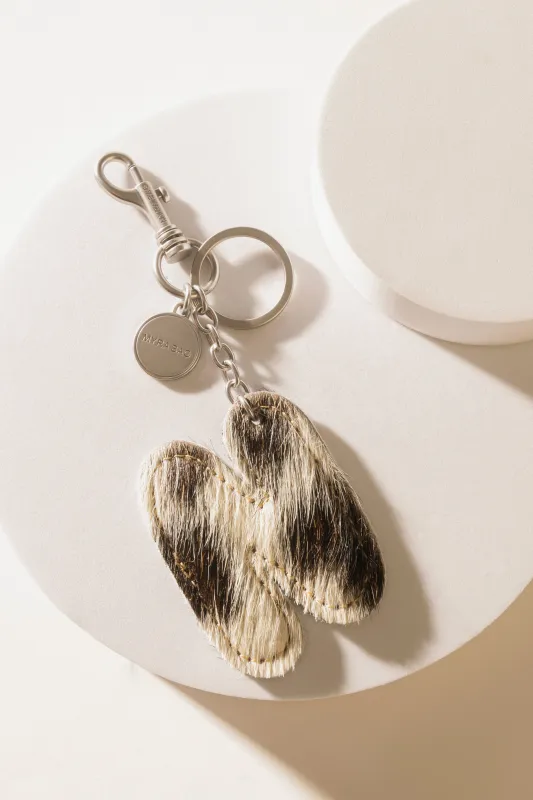 Alpha 'N' Hairon Bag Charm in Vanilla Dust sold by Myra Bag