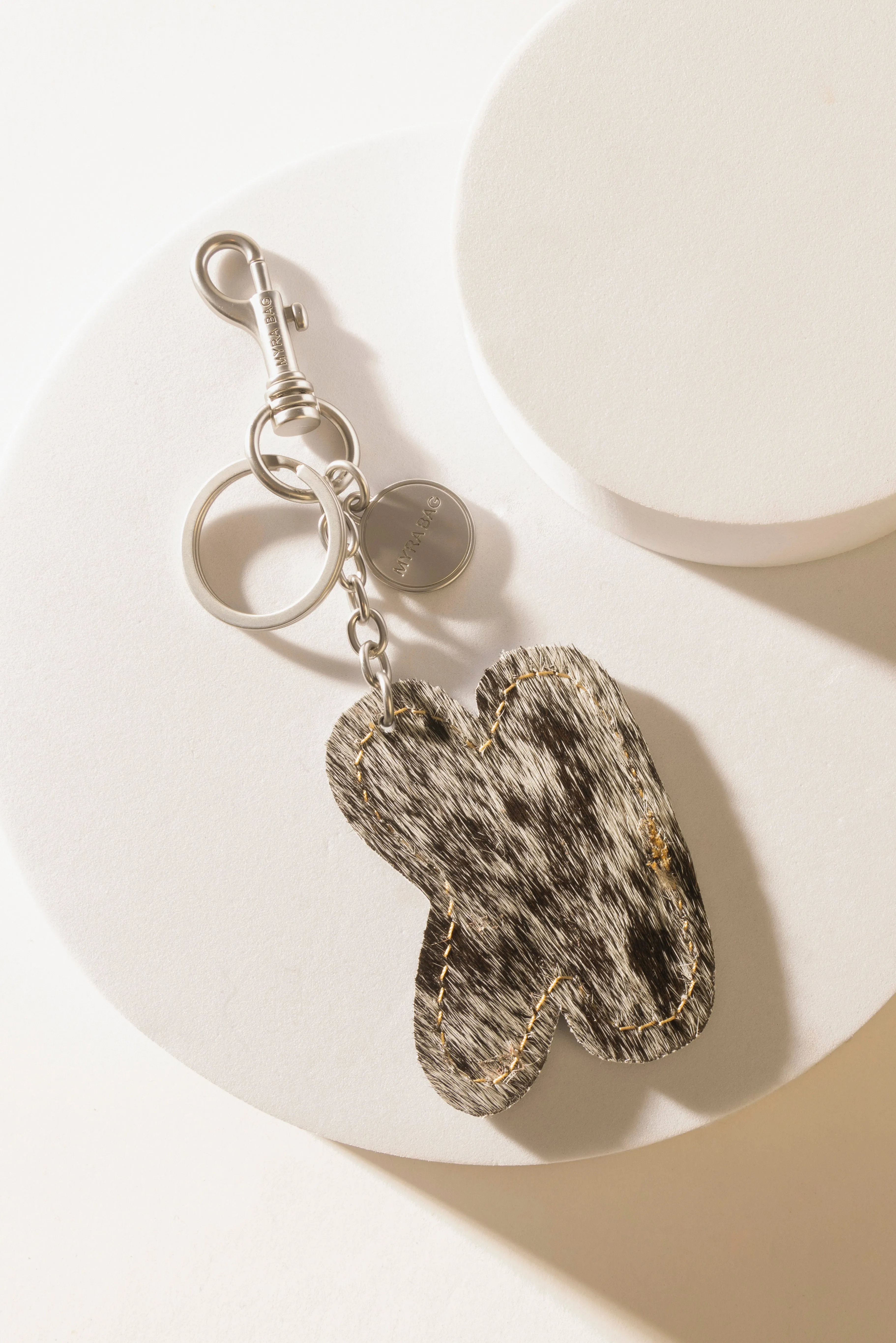 Alpha 'K' Hairon Bag Charm in Vanilla Dust sold by Myra Bag product image thumbnail 2