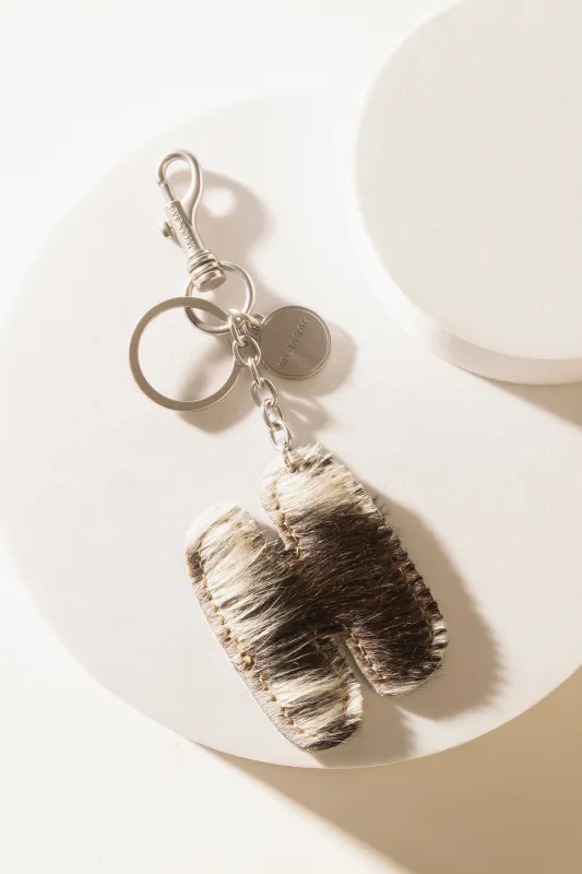 Alpha 'H' Hairon Bag Charm in Vanilla Dust sold by Myra Bag