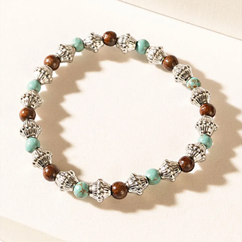Santa Fe Trail Bracelet in Antique Turquoise sold by Myra Bag