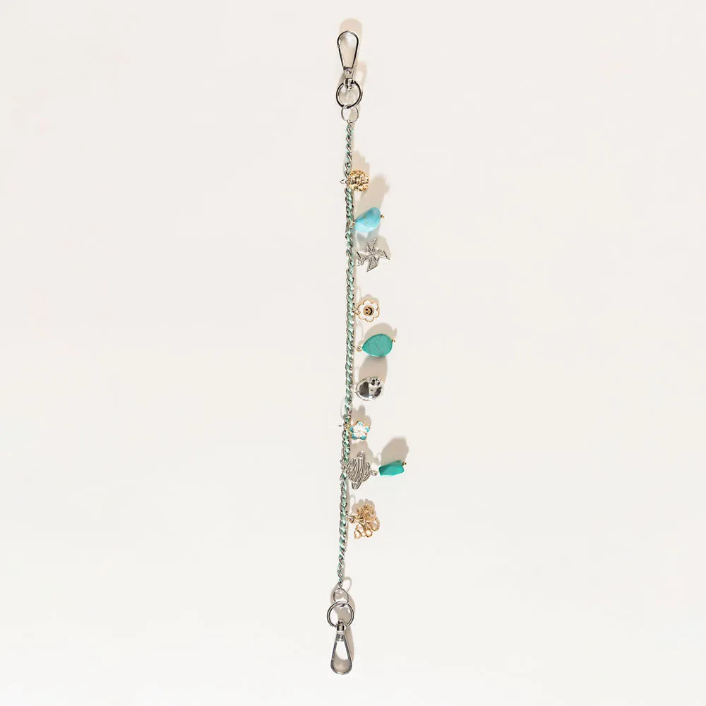 Seaside Relic Bag Charm in Lagoon Blue sold by Myra Bag product image thumbnail 2