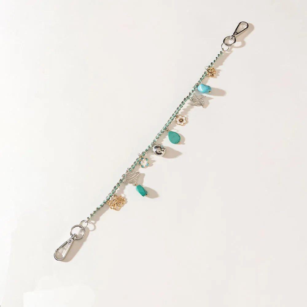 Seaside Relic Bag Charm in Lagoon Blue sold by Myra Bag product image thumbnail 3