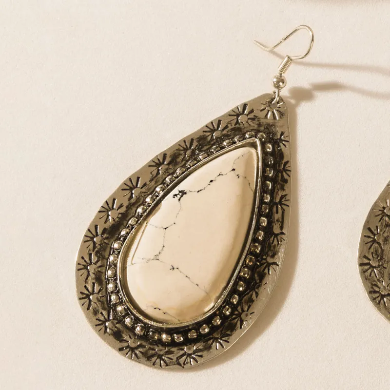 Helena Earrings in Nickel Bloom sold by Myra Bag