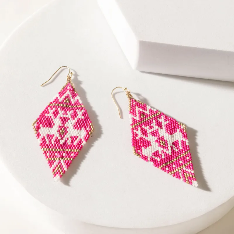 Rosa Prairie Earrings in Dusty Pink sold by Myra Bag