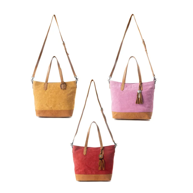 Amber Dune Leather Bag Variant Combo sold by Myra Bag