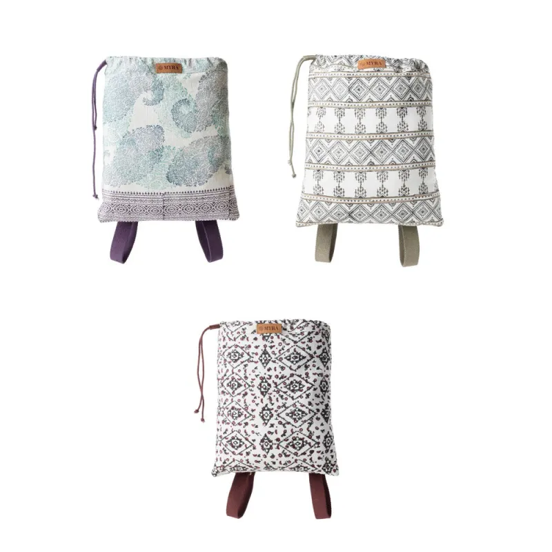 Pastel Petals Canvas Backpack Variant Combo sold by Myra Bag