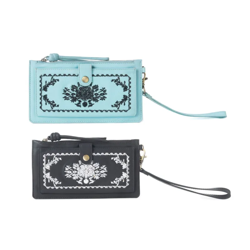 Azure Mesa Leather Wallet Variant Combo sold by Myra Bag