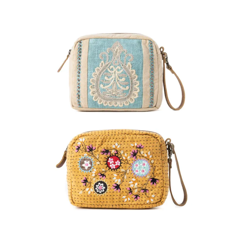 Azure Dune Canvas Pouch Variant Combo sold by Myra Bag