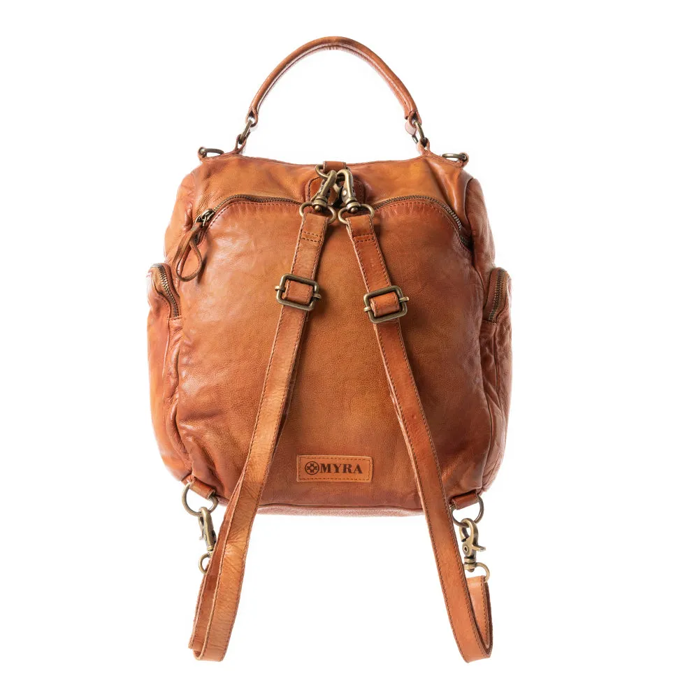 Trek Terra Leather Backpack Variant Combo sold by Myra Bag product image thumbnail 5