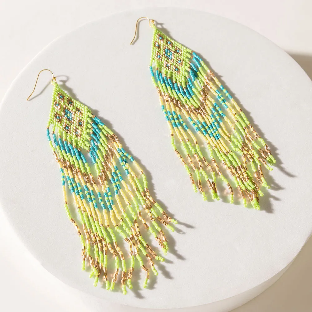 Calypso Bloom Earrings in Cactus Lime sold by Myra Bag product image thumbnail 2