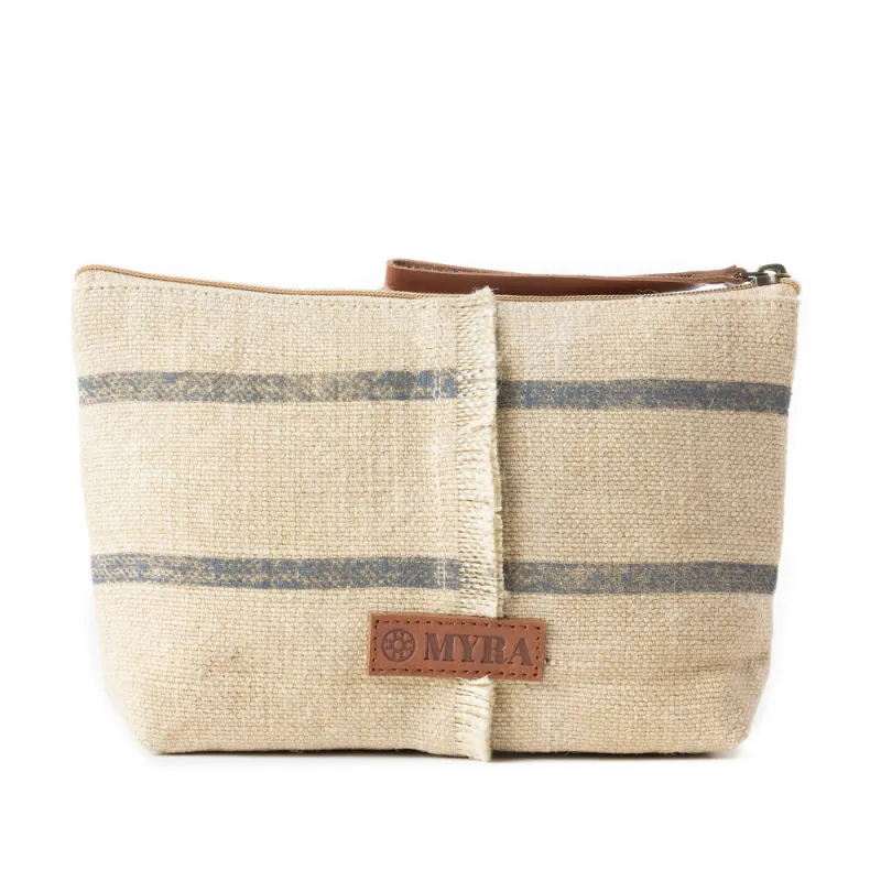 Sierra Loom Pouch in Vintage Beige sold by Myra Bag