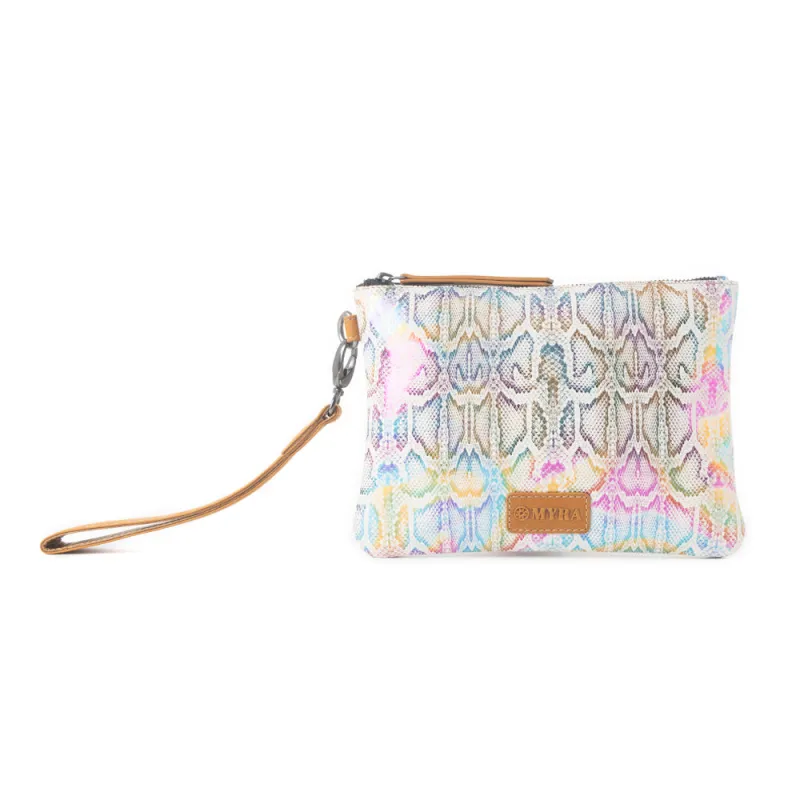 Pastel Fiesta Pouch in Candy White sold by Myra Bag