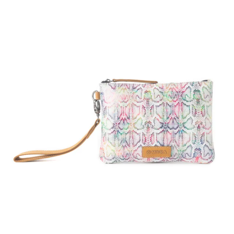 Bloom & Breeze Pouch Bag in Sunlit Pink sold by Myra Bag