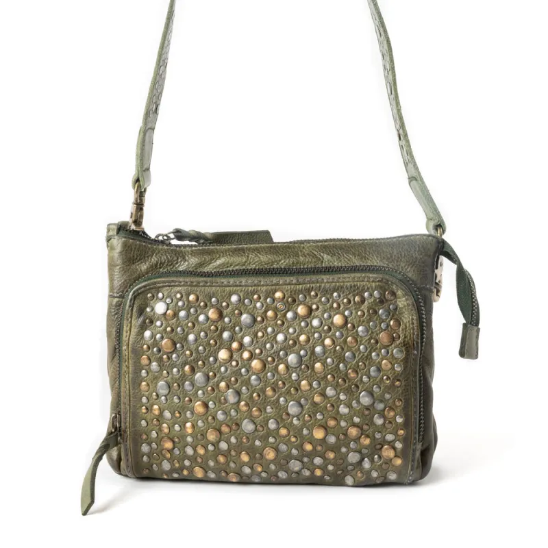 Mossveil Leather Bag in Sage Green sold by Myra Bag