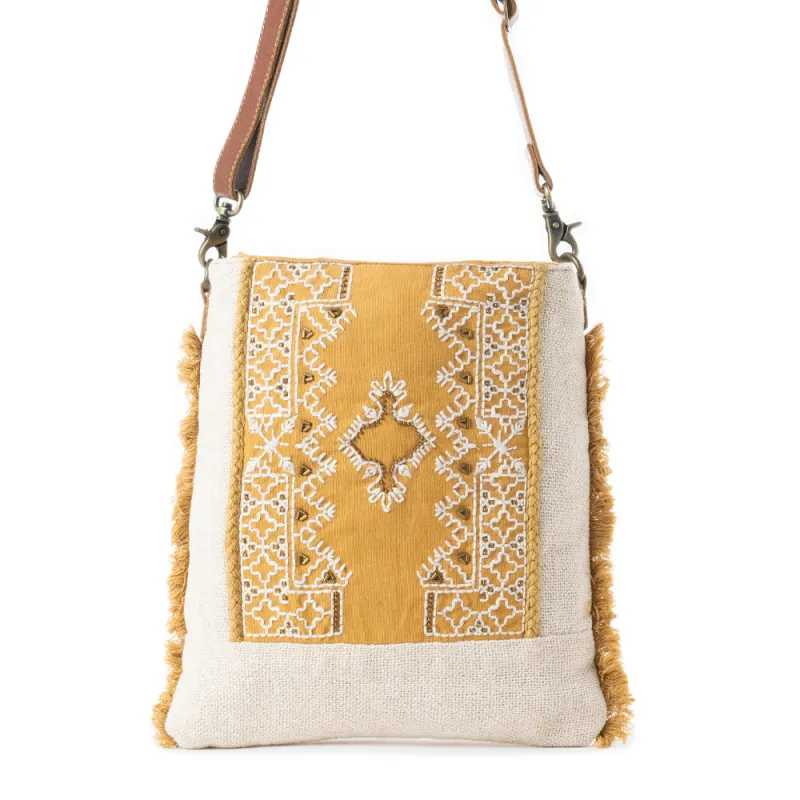 Harvest Grove Shoulder Bag in Golden Bloom sold by Myra Bag