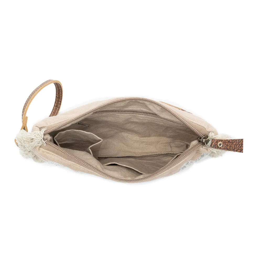 Meadow Lace Embroided Pouch in Ivory Bloom sold by Myra Bag product image thumbnail 4