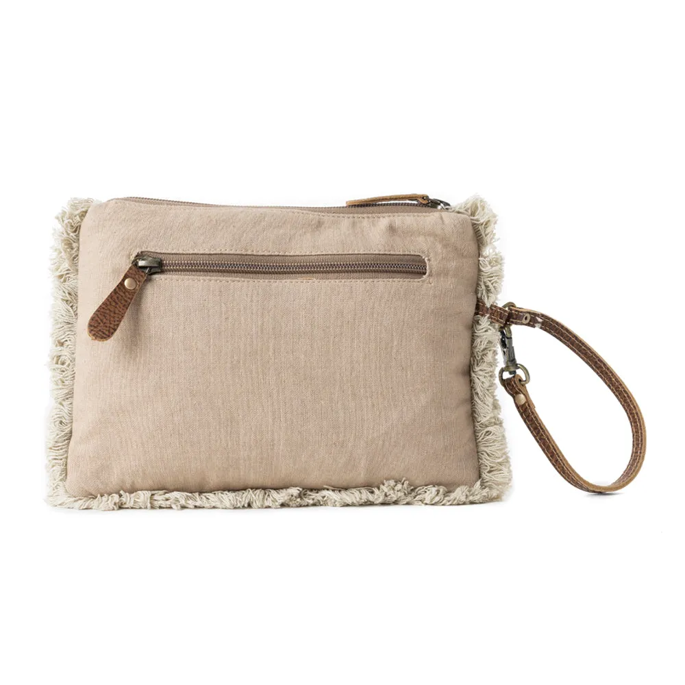 Meadow Lace Embroided Pouch in Ivory Bloom sold by Myra Bag product image thumbnail 3
