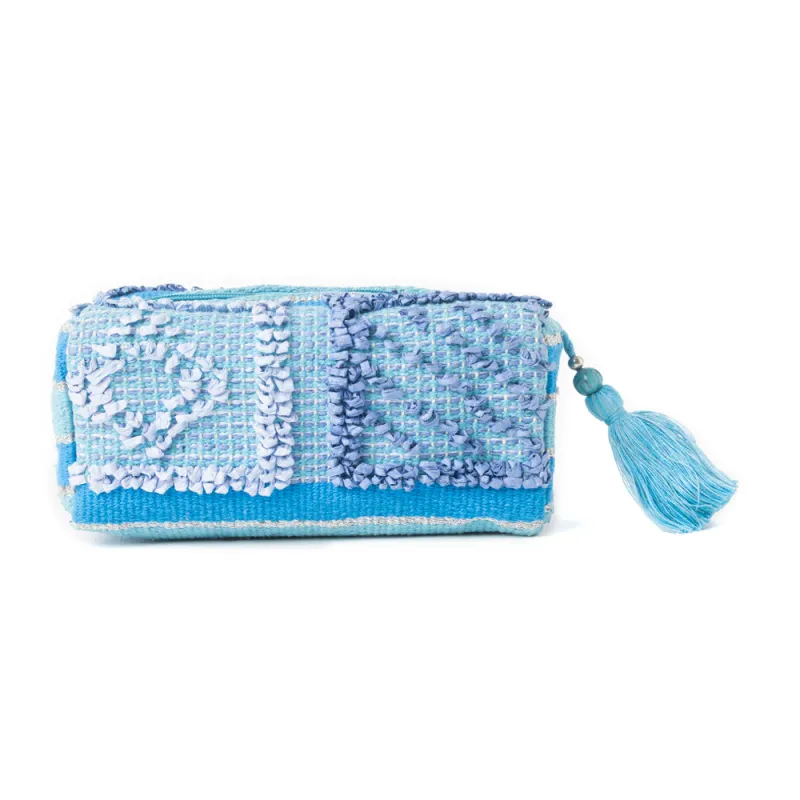 Mirage Drift Canvas Multi-Pouch in Icy Denim sold by Myra Bag