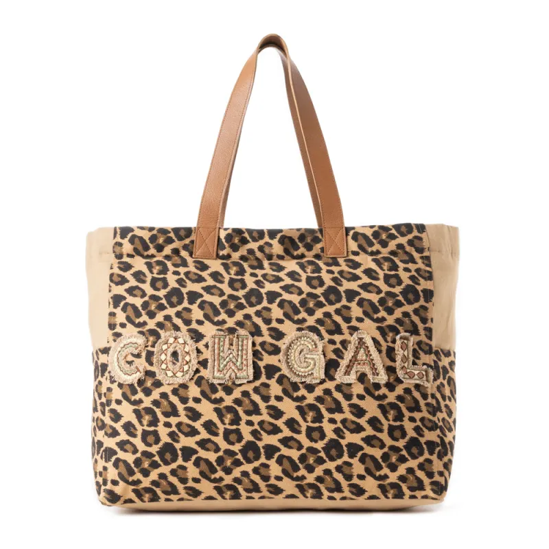 Panthera Cowgirl Weekender Bag in Jaguar Print sold by Myra Bag
