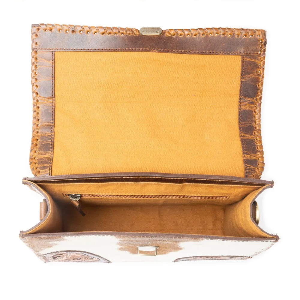 Dakota Dusk Handtooled Bag in Saddle Dust & Moonlight sold by Myra Bag product image thumbnail 5