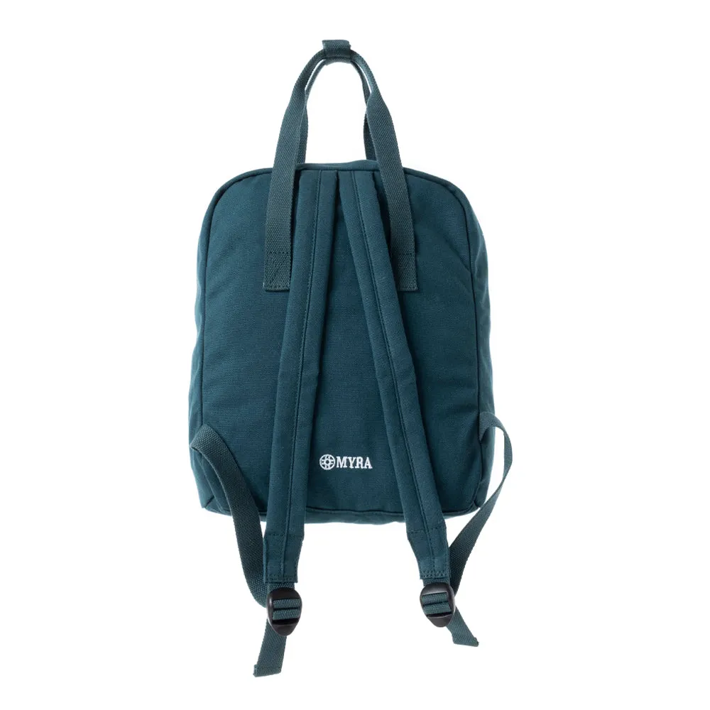 Pioneer Trek Canvas Backpack Bag in Blue sold by Myra Bag product image thumbnail 3