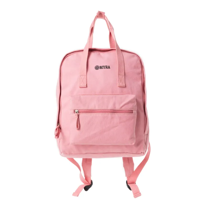 Pioneer Trek Canvas Backpack Bag in Pink sold by Myra Bag