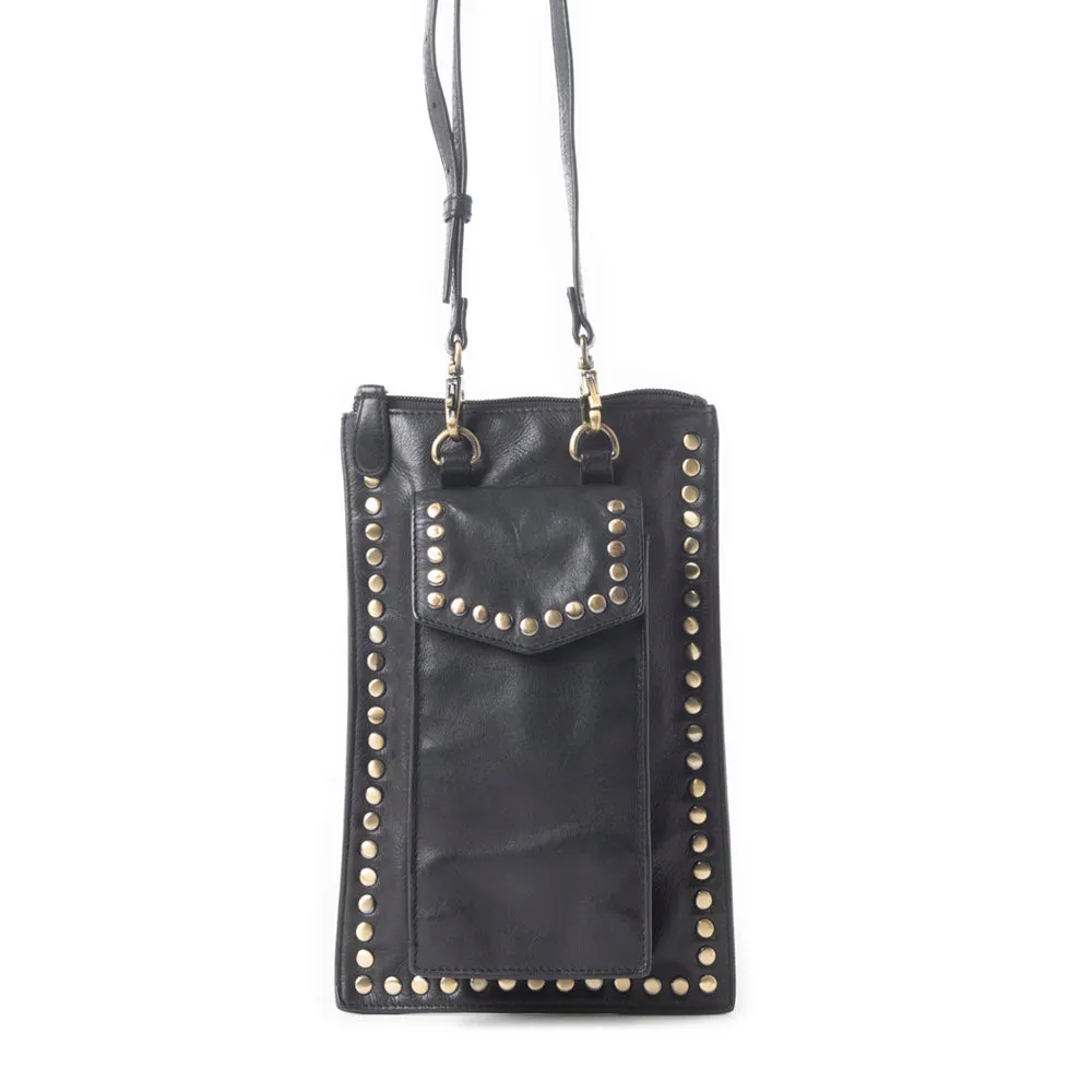 Western Wanderer Leather Bag in Black sold by Myra Bag
