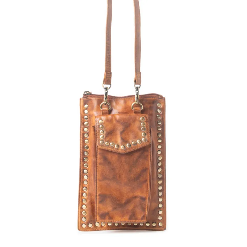Western Wanderer Leather Bag in Burnt Honey sold by Myra Bag