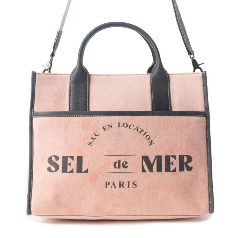 Sel de Mer Shoulder Bag in Pink sold by Myra Bag