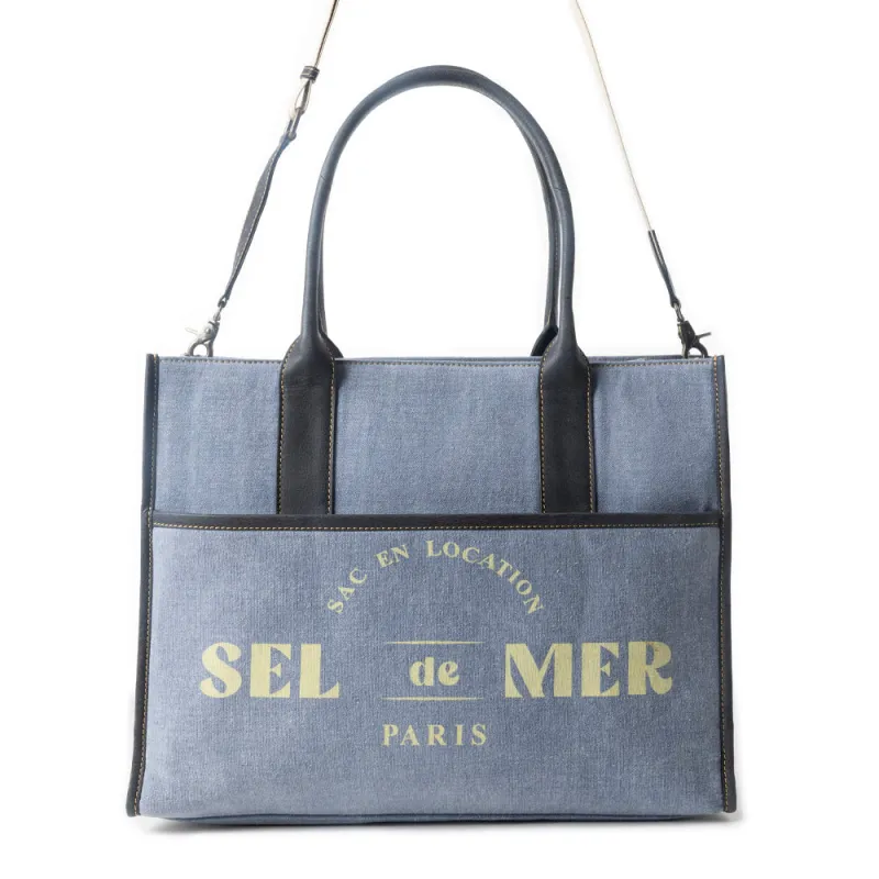 Sel de Mer Tote Bag in Blue sold by Myra Bag