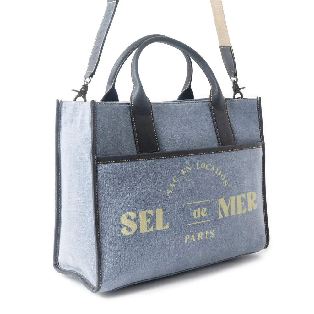 Sel de Mer Shoulder Bag in Blue sold by Myra Bag product image thumbnail 3