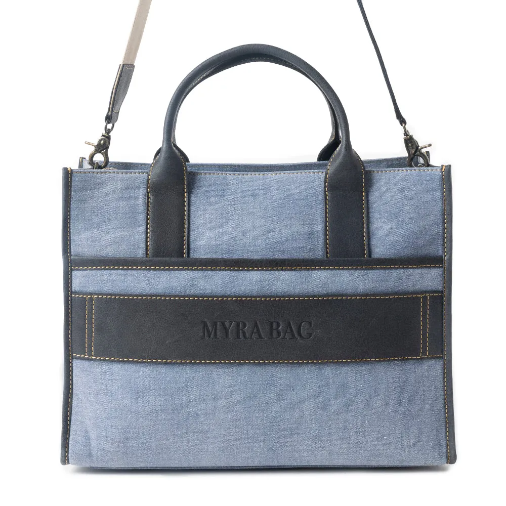 Sel de Mer Shoulder Bag in Blue sold by Myra Bag product image thumbnail 4