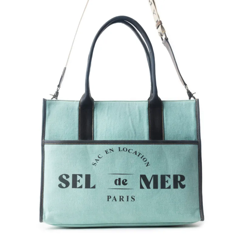 Sel de Mer Tote Bag in Green sold by Myra Bag