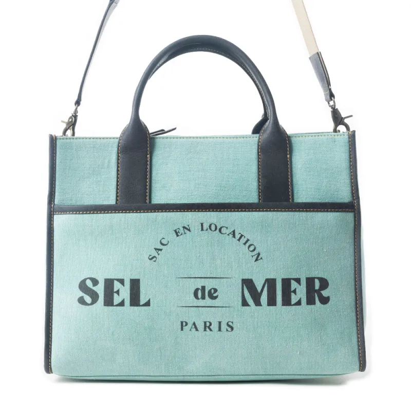Sel de Mer Shoulder Bag in Green sold by Myra Bag