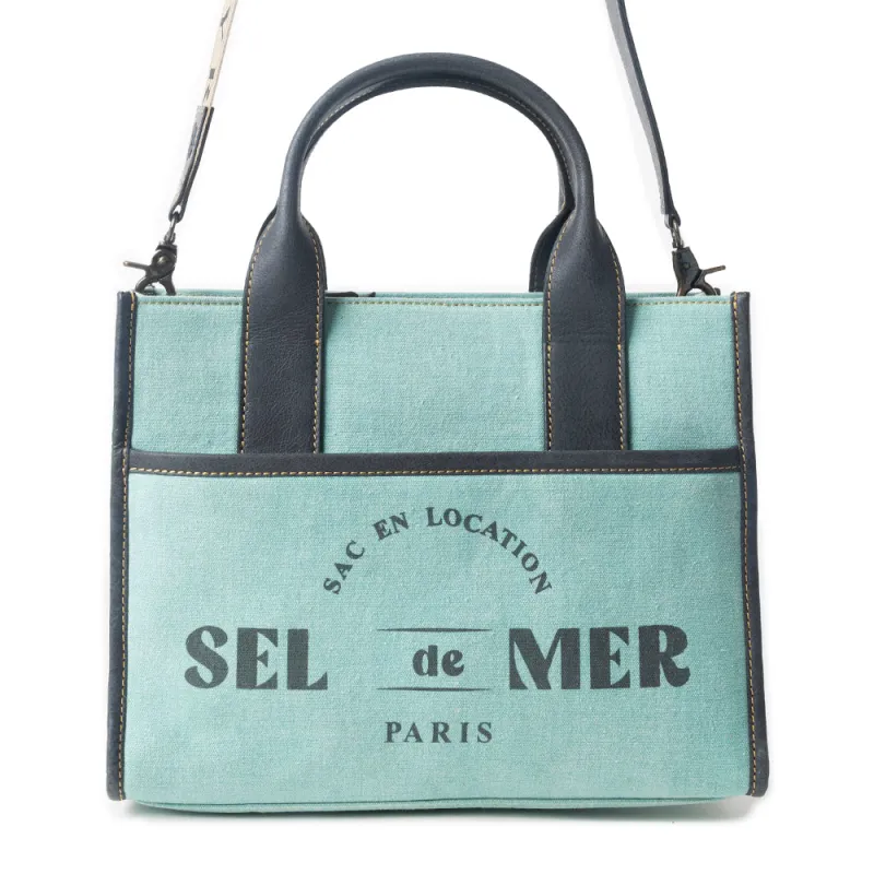 Sel de Mer Crossbody Bag in Green sold by Myra Bag