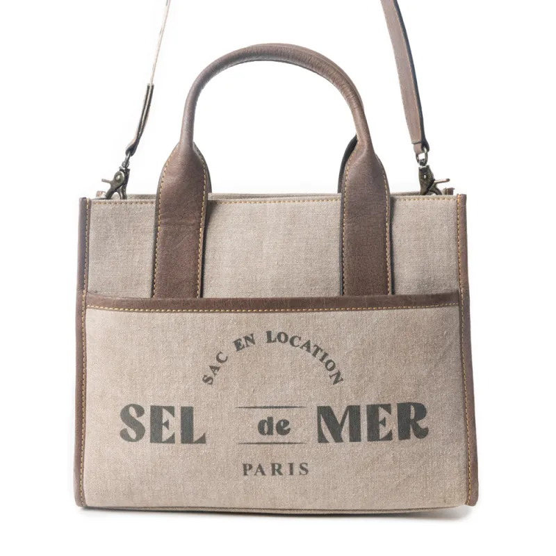 Sel de Mer Crossbody Bag in Old Mill White sold by Myra Bag