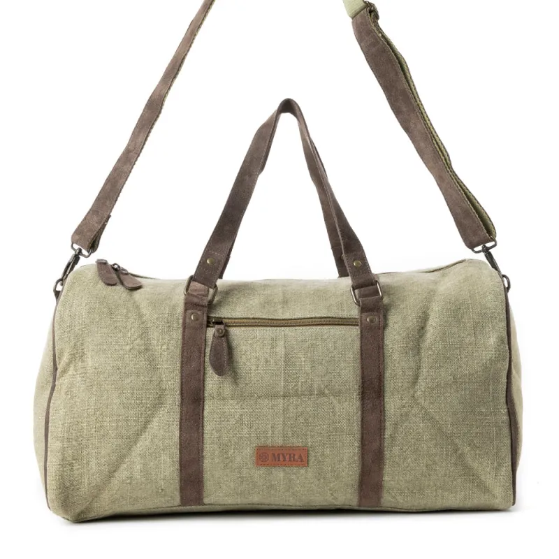 Rustic Roamer traveler Bag in Green sold by Myra Bag