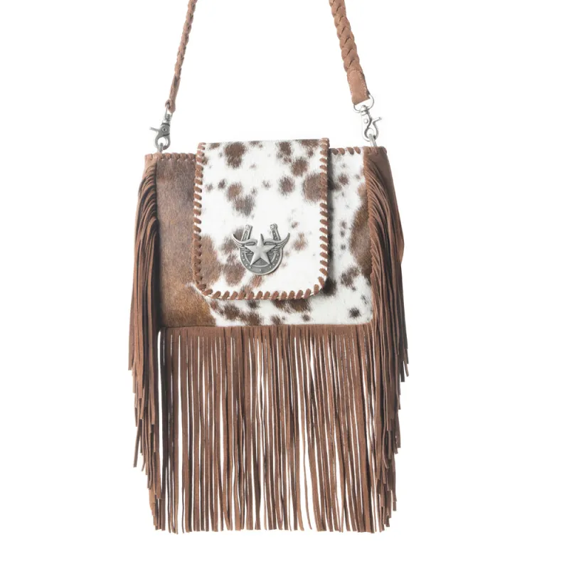 Wildhide Fringe Leather Bag in Desert Mocha sold by Myra Bag