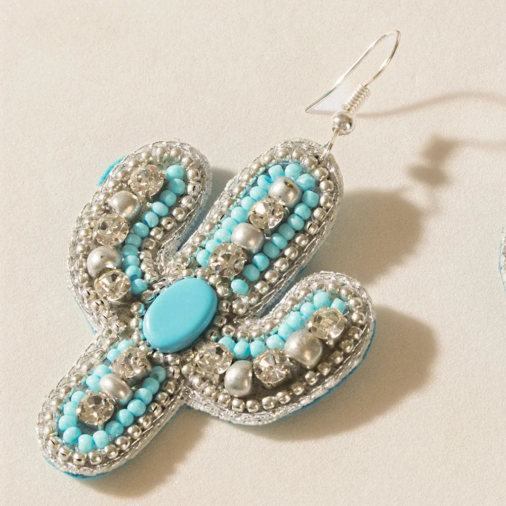 Jolene Bloom Earrings in Cactus Blue sold by Myra Bag product image thumbnail 2
