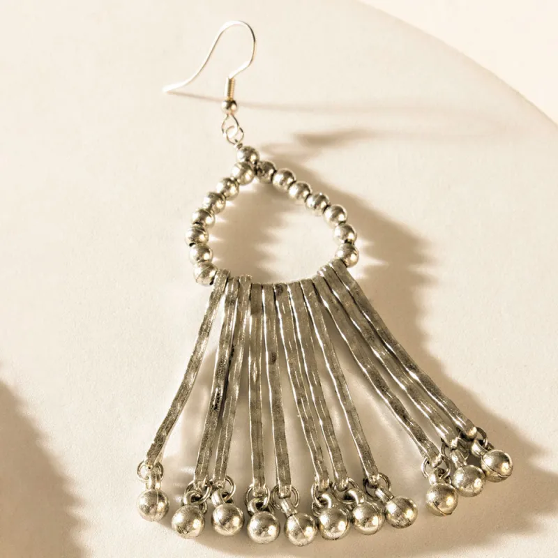 Emily Glow Earrings in Moonshine Silver sold by Myra Bag