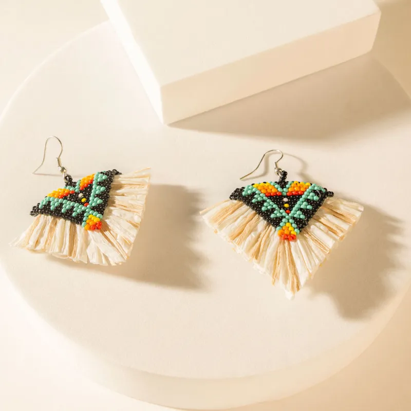 Whispers of the Tribe Earrings in Desert Gold sold by Myra Bag