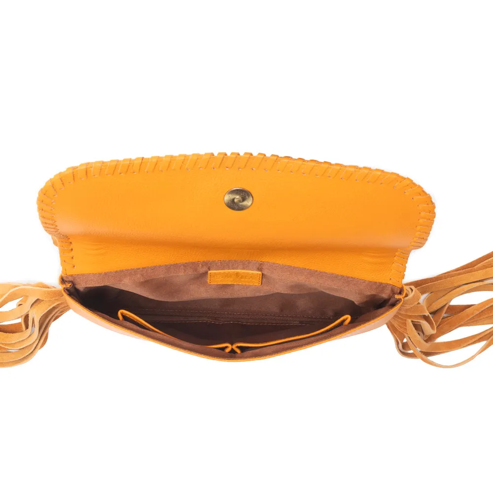 Mesa WingTrail Crossbody Bag in Amber Tan sold by Myra Bag product image thumbnail 5