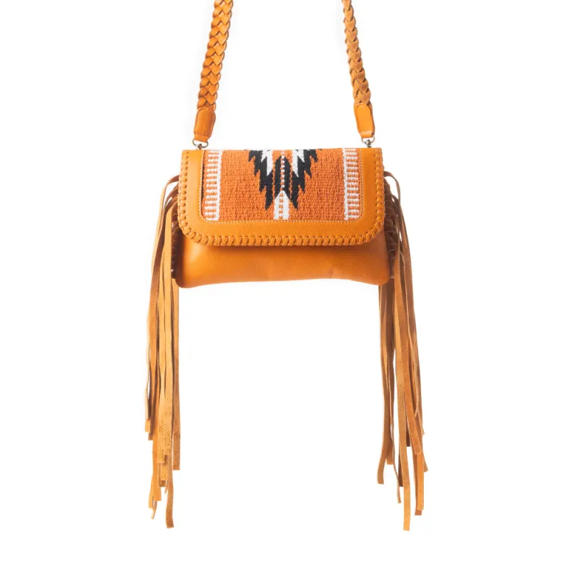 Mesa WingTrail Crossbody Bag in Amber Tan made by Myra Bag