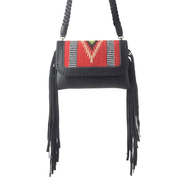 Arrowhead Trail Crossbody Bag in Shadow Black sold by Myra Bag