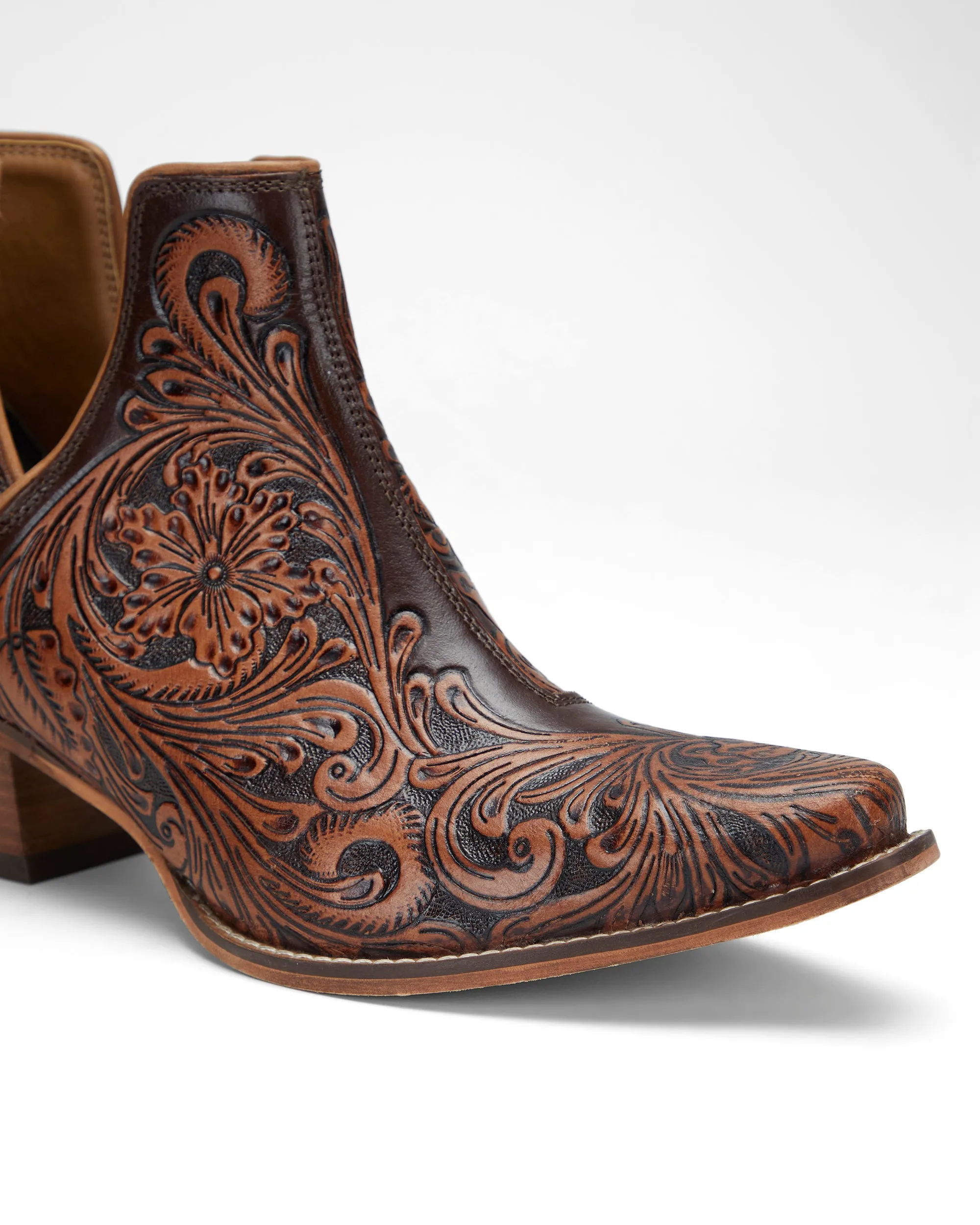 Loyal West X Myra Handtooled Booties in Tan sold by Myra Bag product image thumbnail 4