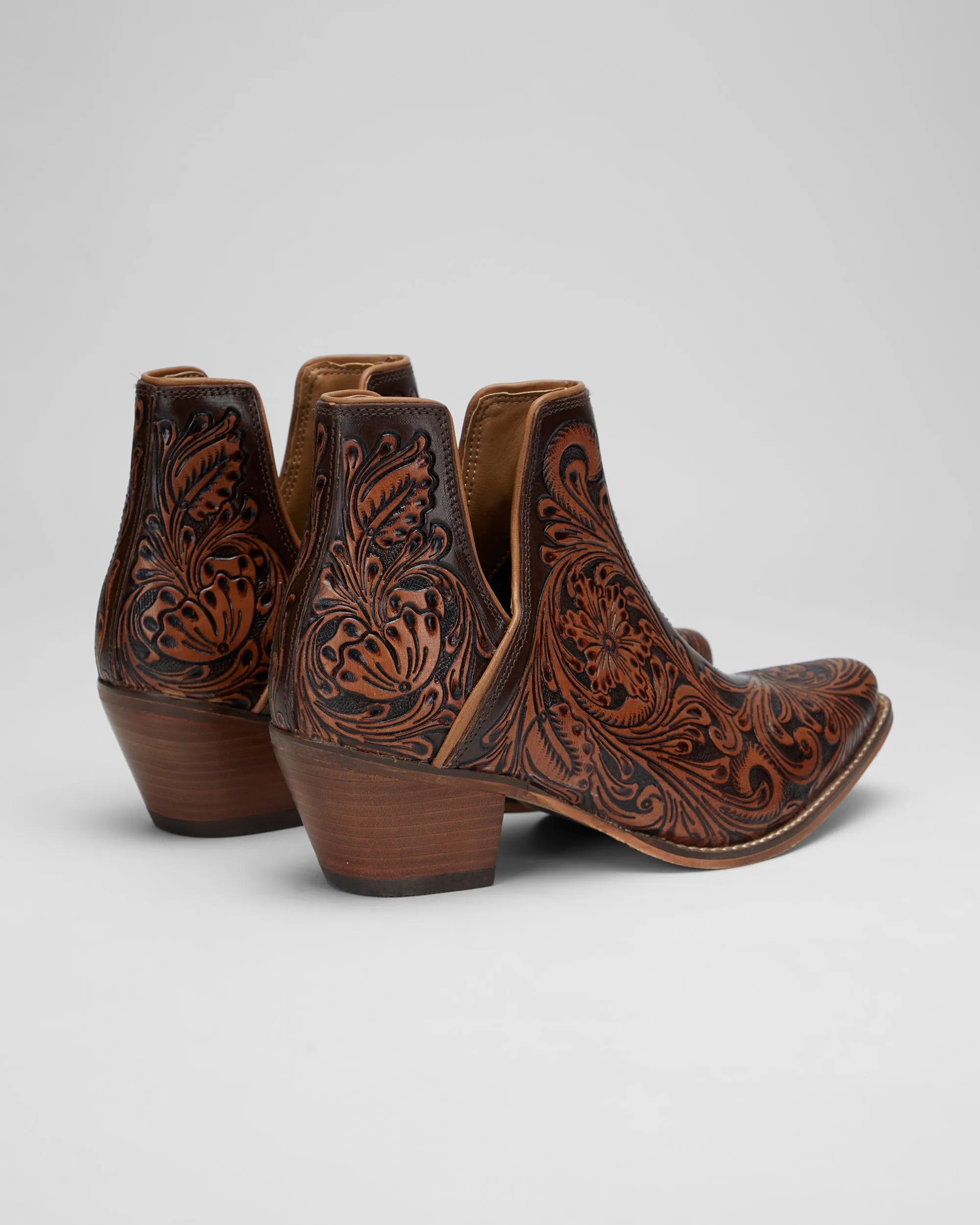 Loyal West X Myra Handtooled Booties in Tan sold by Myra Bag product image thumbnail 3