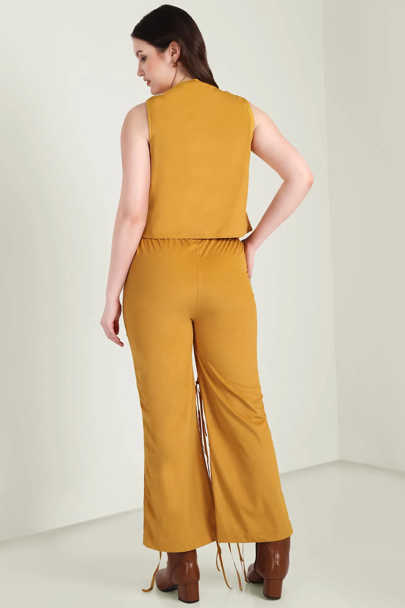 The Jolene Fringe Two Piece Set in Saddle Gold sold by Myra Bag product image thumbnail 4