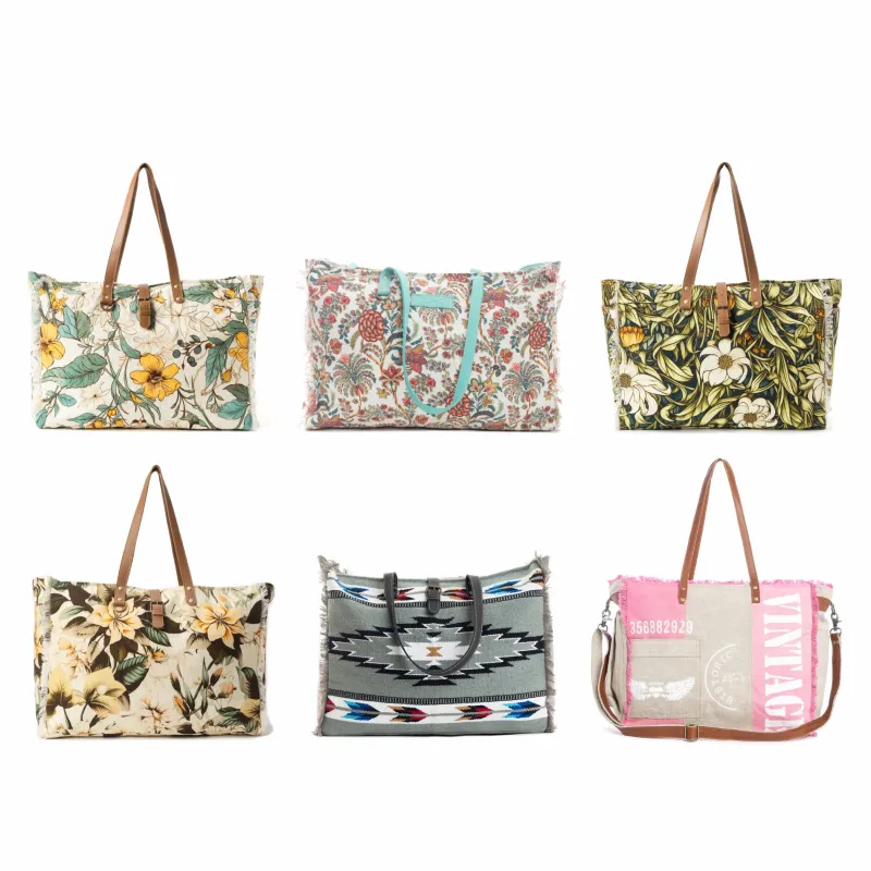 Lovely Florals Weekender Bag Bundle sold by Myra Bag