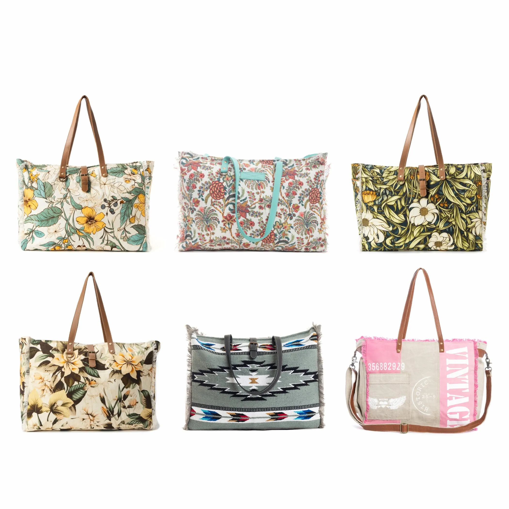 Lovely Florals Weekender Bag Bundle sold by Myra Bag